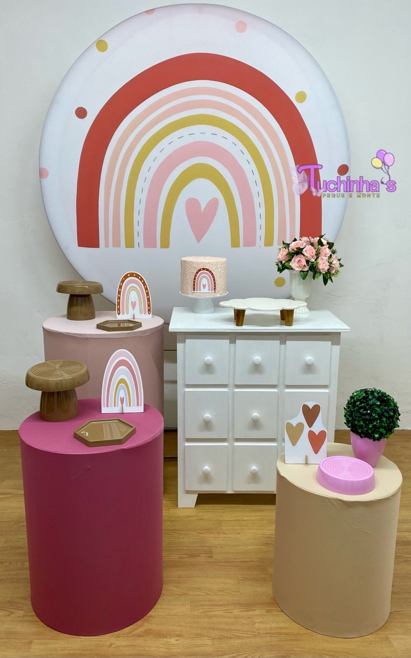 Kit Plus Arco-Íris Boho  - Tuchinhas Pegue e Monte