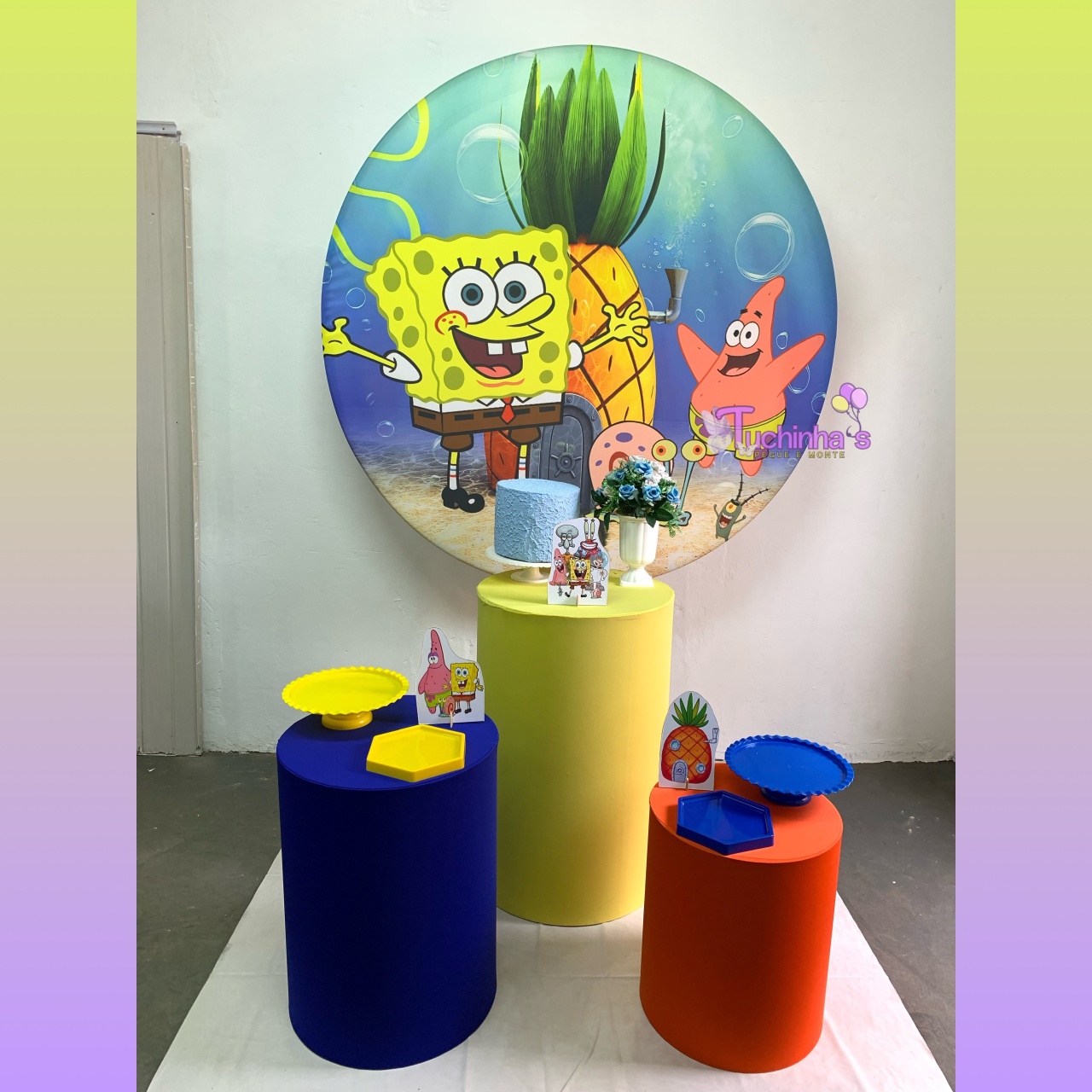 Kit Hiper Bob Esponja  - Tuchinhas Pegue e Monte
