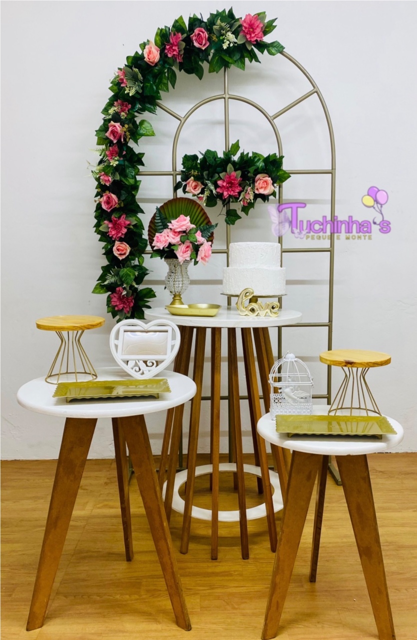 Kit Prime Rosa E Branco Casamento /Noivado - Tuchinhas Pegue e Monte