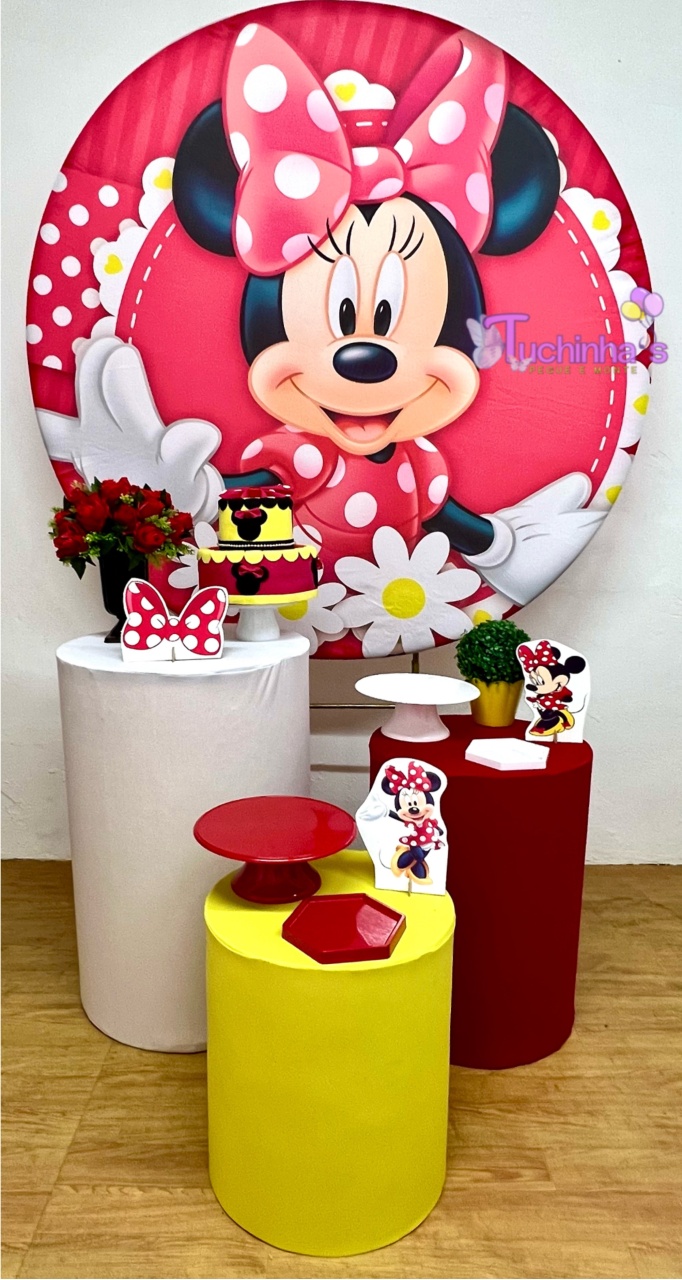Kit Hiper Minnie Vermelha - Tuchinhas Pegue e Monte