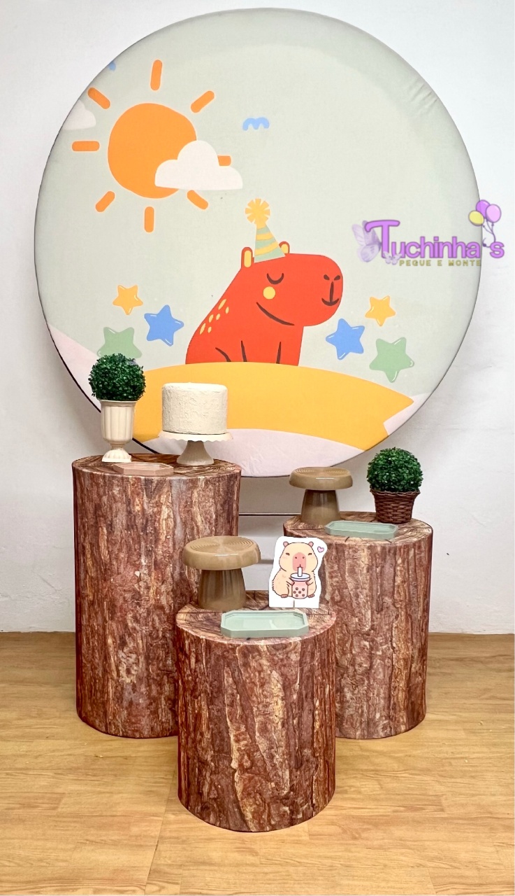 Kit Hiper Capivara Neutra  - Tuchinhas Pegue e Monte