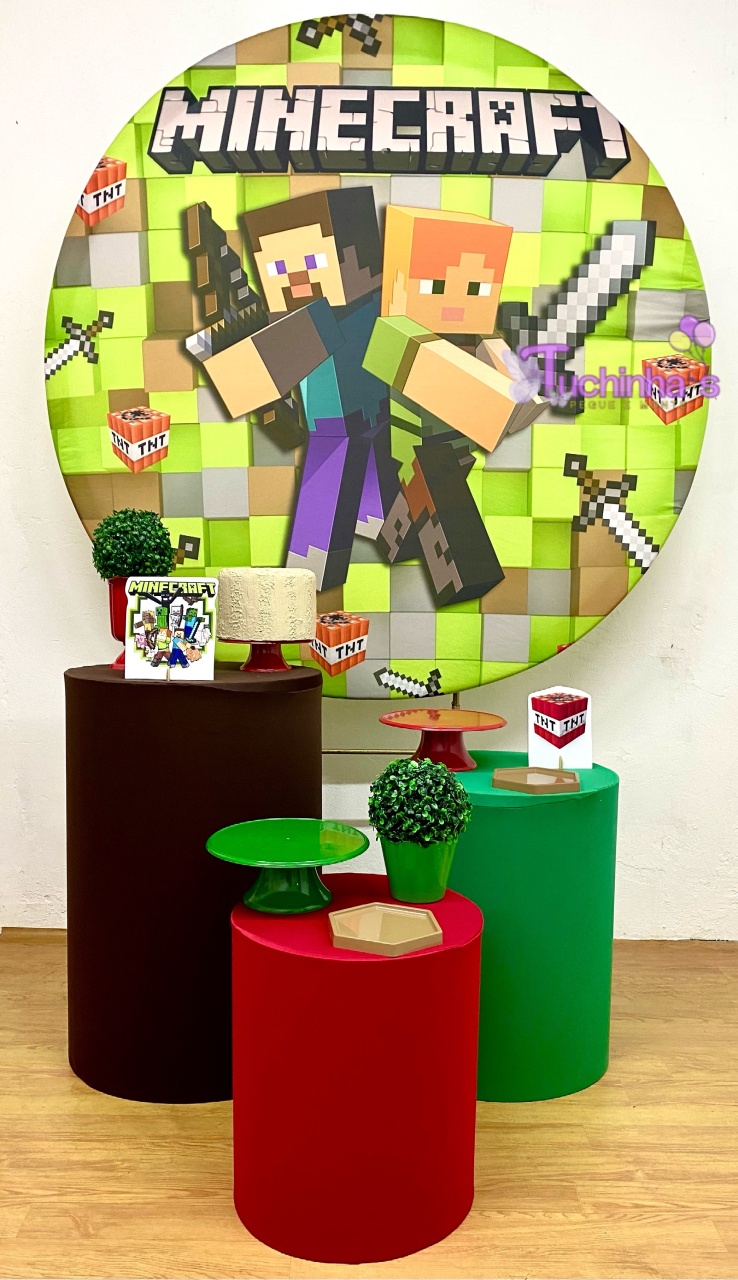 Kit Hiper Minecraft  - Tuchinhas Pegue e Monte