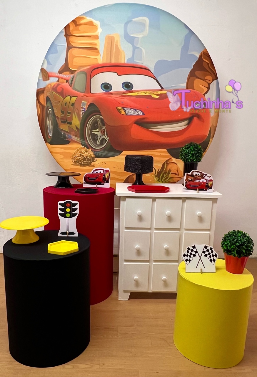 Kit Plus Relâmpago Mcqueen Carros - Tuchinhas Pegue e Monte