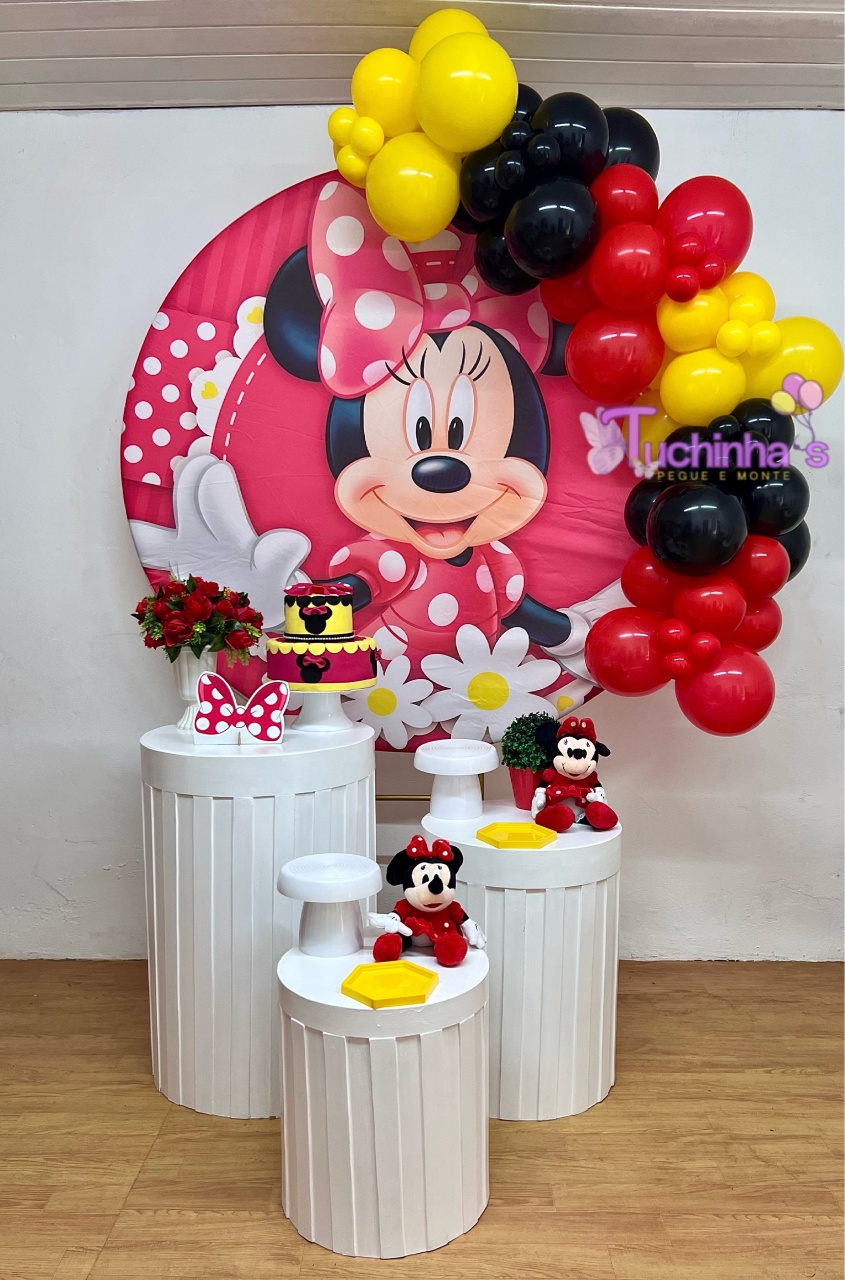 Kit Ripado Minnie Vermelha  - Tuchinhas Pegue e Monte