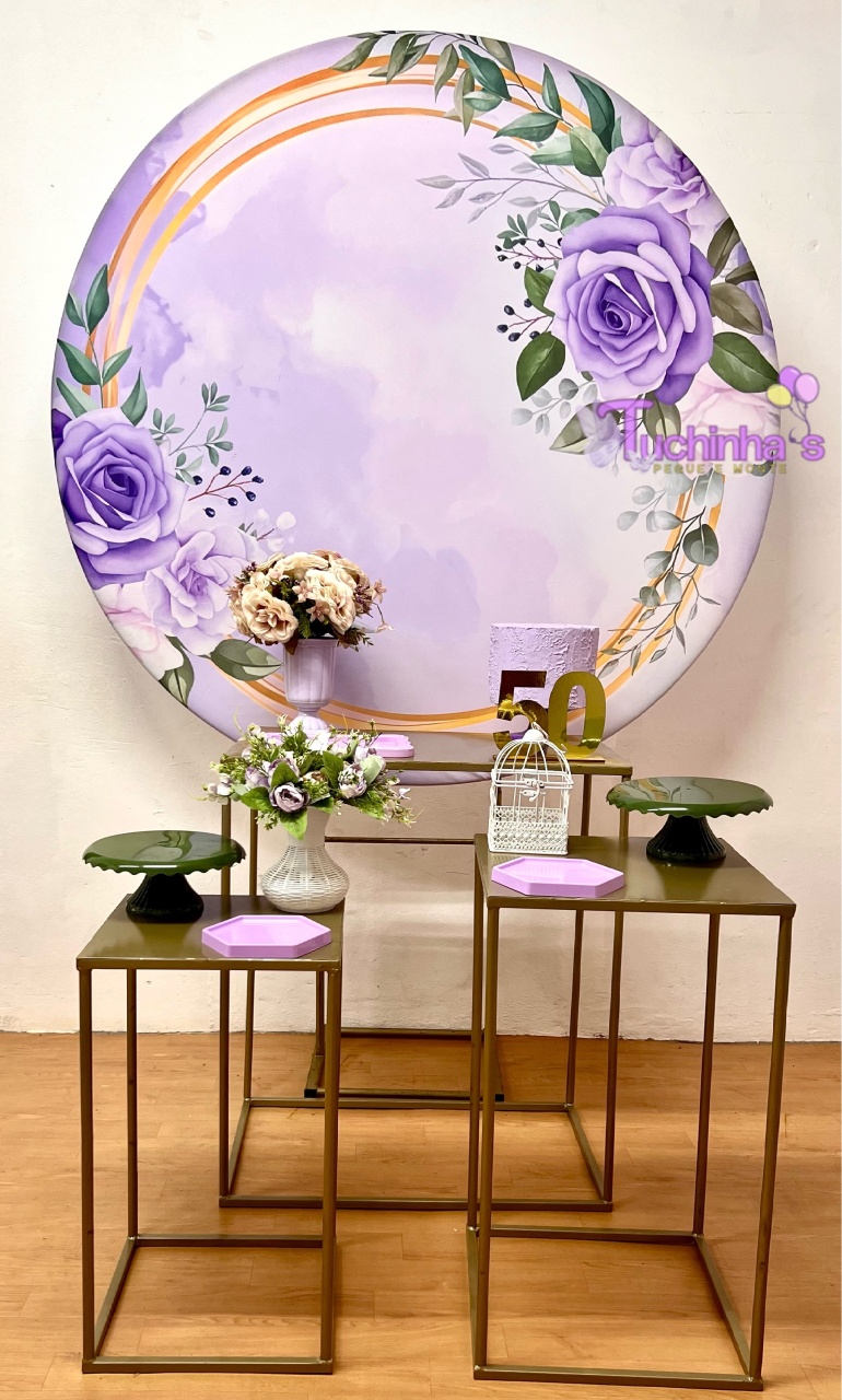 Kit Mega Floral Lilas - Tuchinhas Pegue e Monte