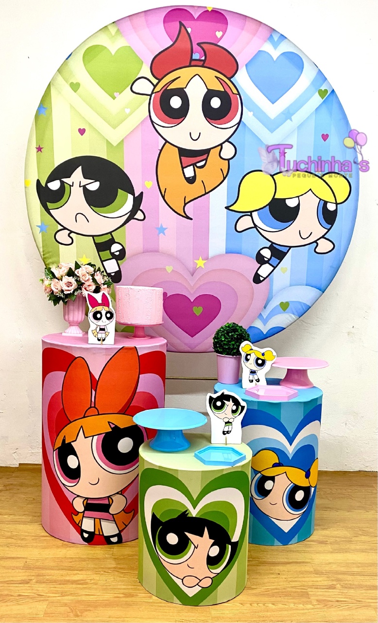 Kit Hiper Premiun Meninas Super Poderosas  - Tuchinhas Pegue e Monte