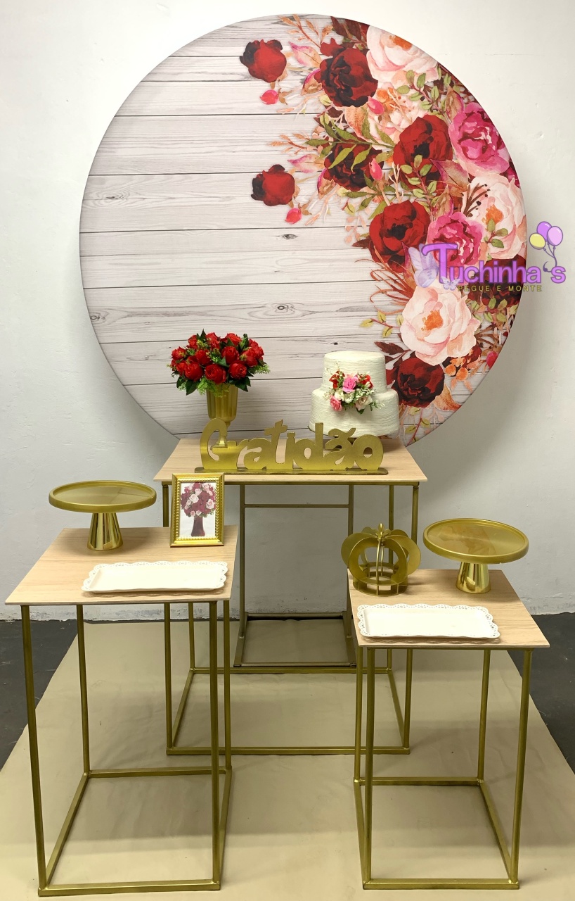 Kit Mega Floral Vermelho  - Tuchinhas Pegue e Monte