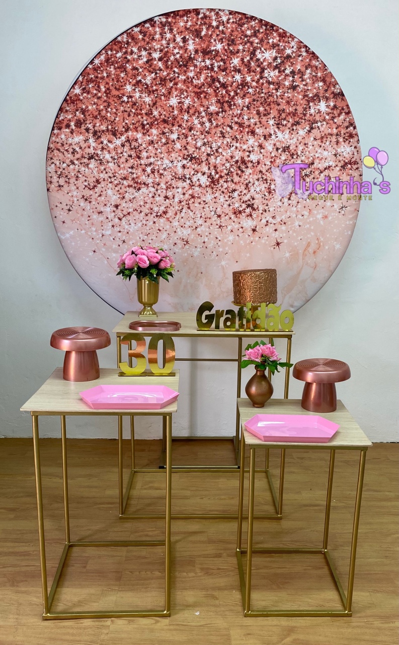 Kit Mega Glitter Rosa  - Tuchinhas Pegue e Monte
