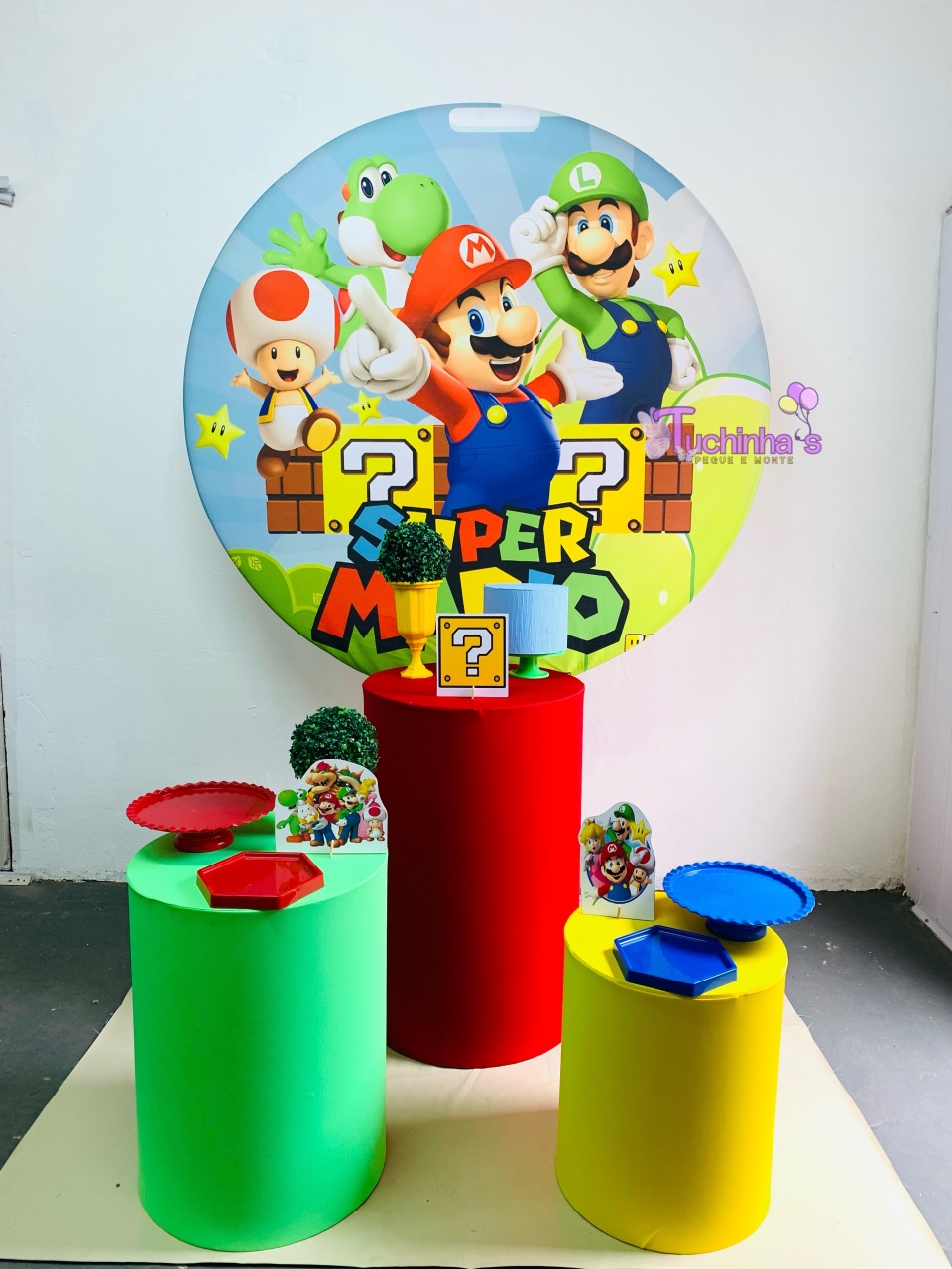 Kit Hiper Super Mário  - Tuchinhas Pegue e Monte