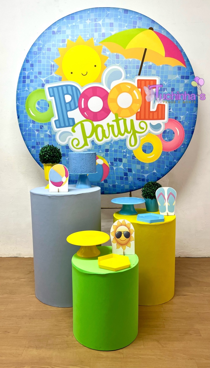 Kit Hiper Pool Party Menino - Tuchinhas Pegue e Monte