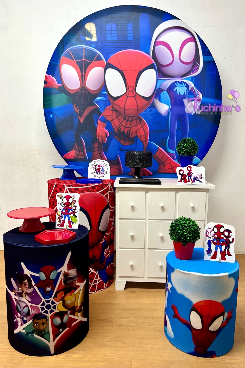 Kit Plus Premiun Homem Aranha Baby - Tuchinhas Pegue e Monte