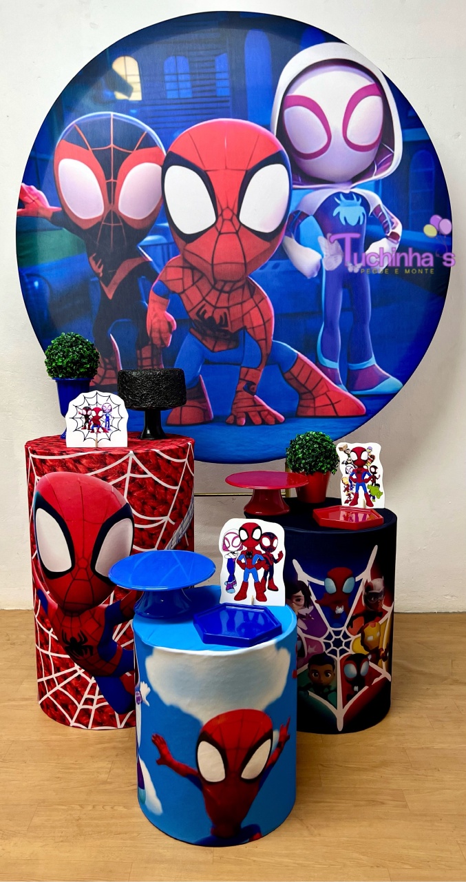 Kit Hiper Premiun Homem Aranha Baby  - Tuchinhas Pegue e Monte
