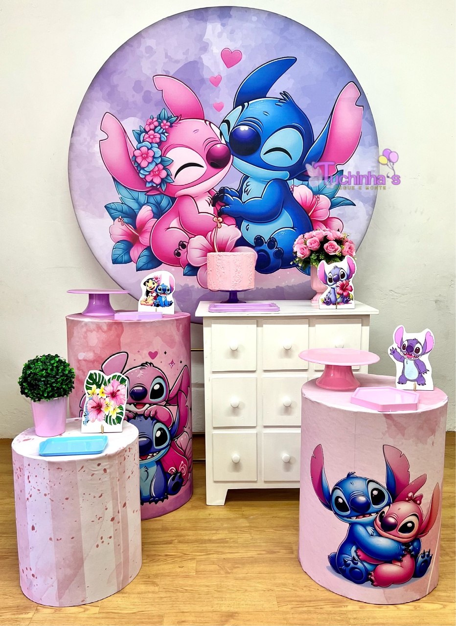 Kit Plus Premiun Stiti Rosa  - Tuchinhas Pegue e Monte