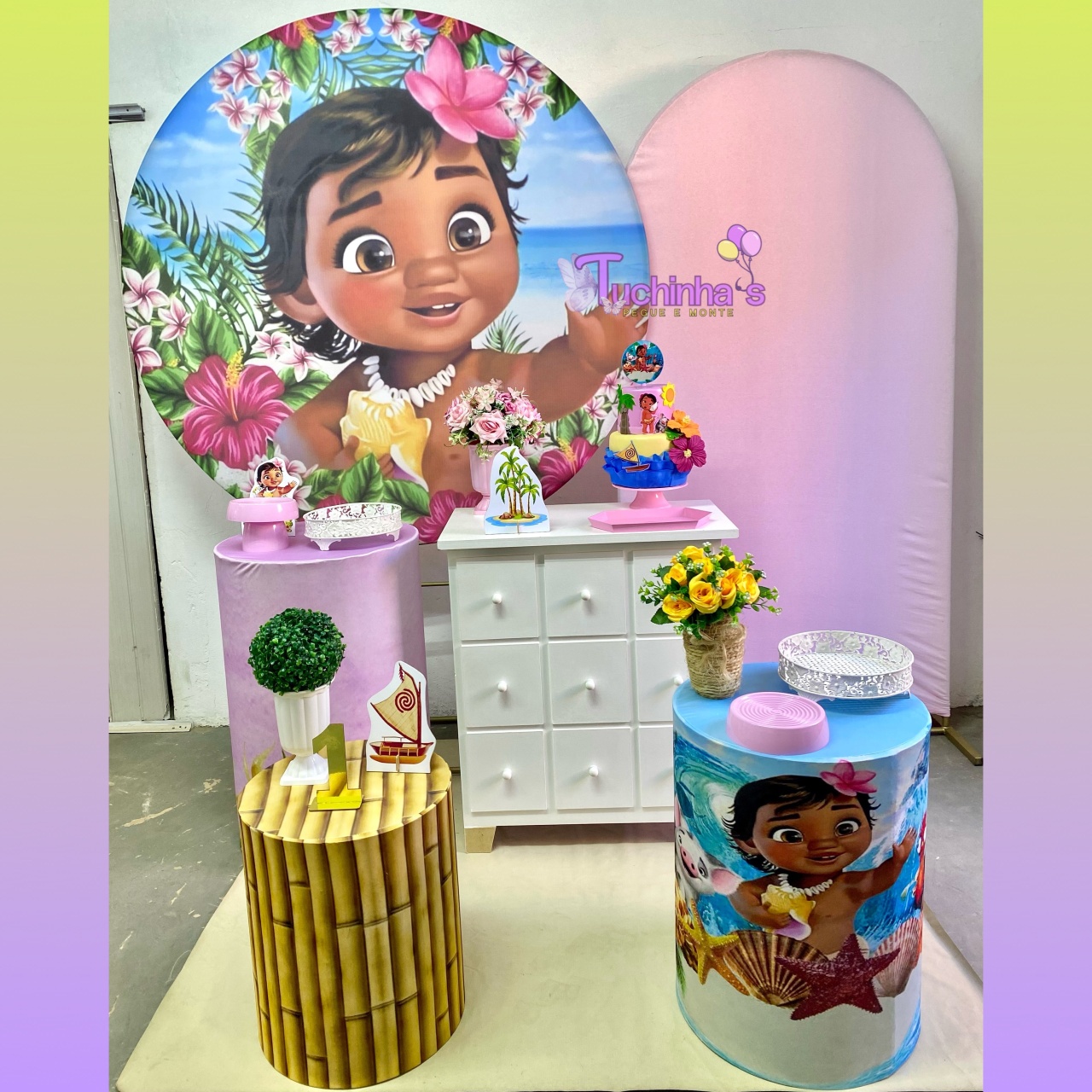 Kit Master Premiun Moana Baby - Tuchinhas Pegue e Monte