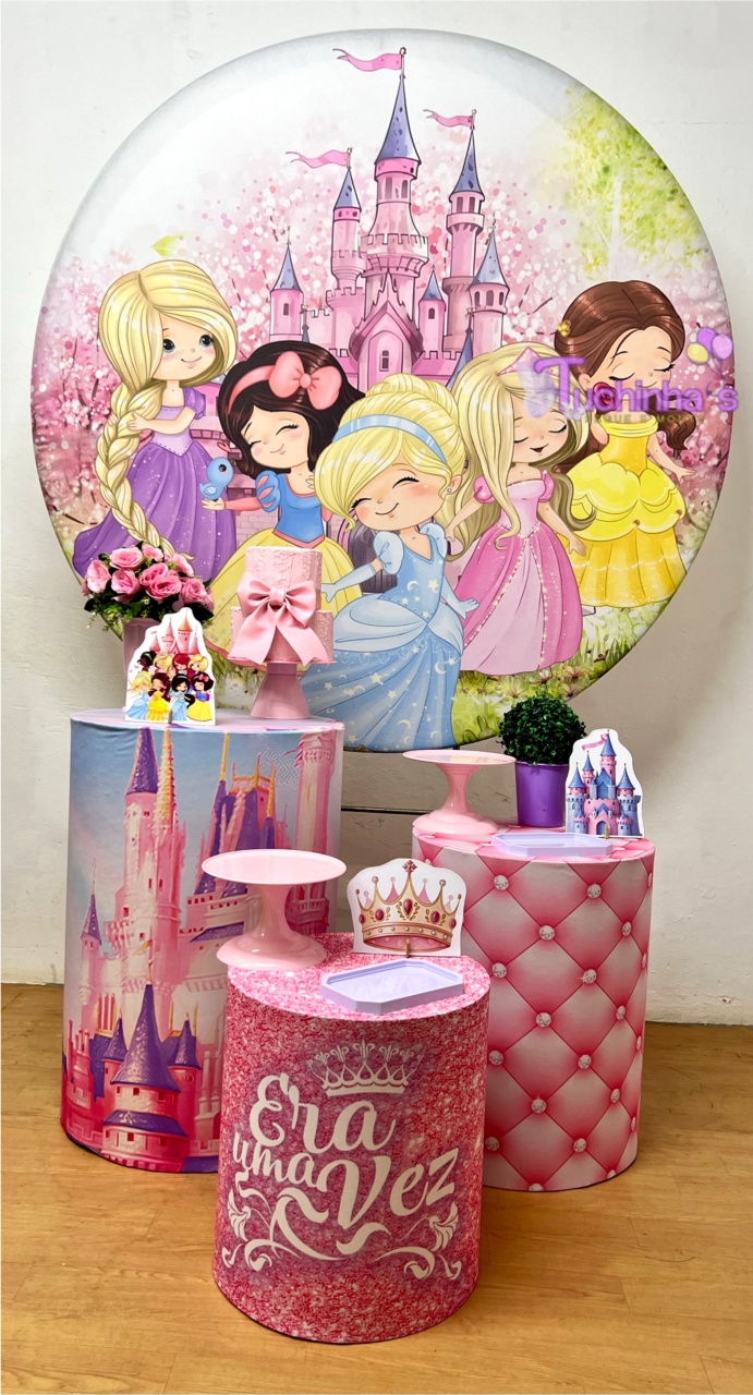 Kit Hiper Premiun Princesas Cut - Tuchinhas Pegue e Monte
