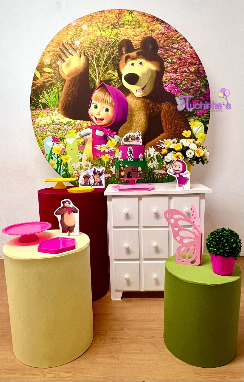 Kit Plus Masha E O Urso - Tuchinhas Pegue e Monte