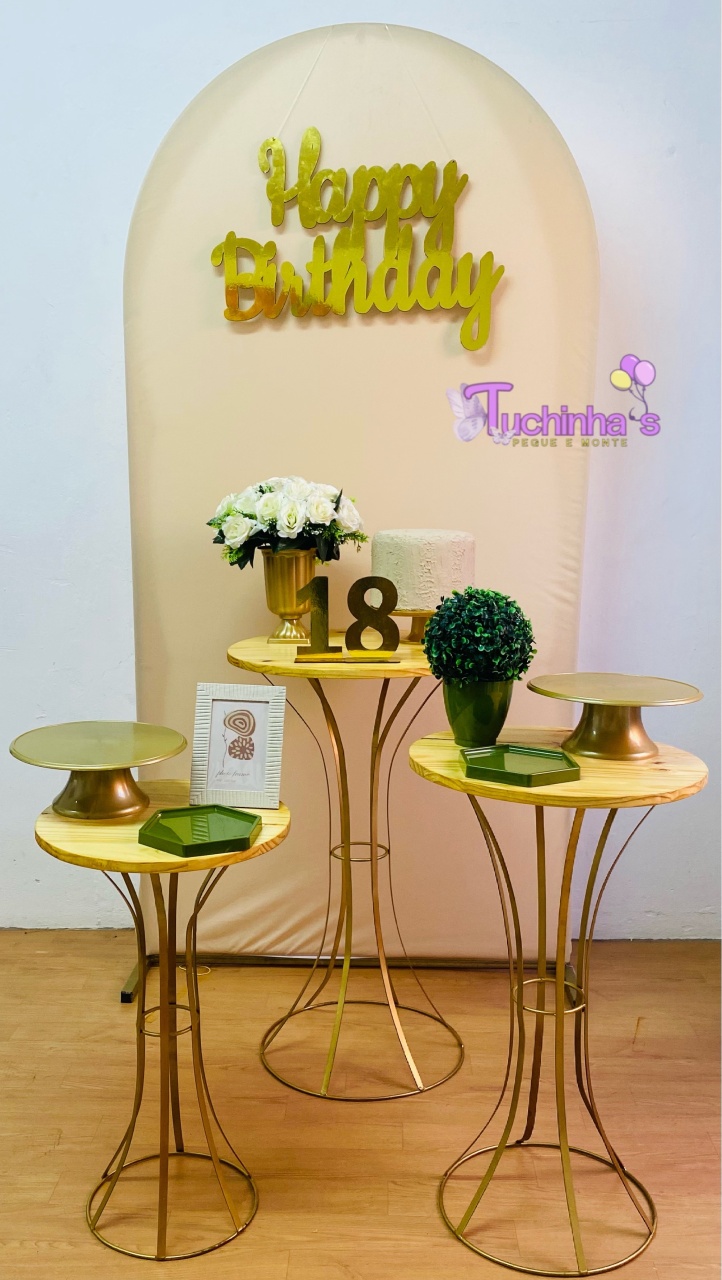 Kit Clean Nude Happy Birthday  - Tuchinhas Pegue e Monte