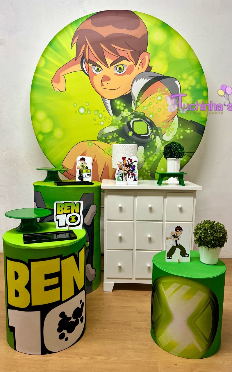 Kit Plus Premiun Ben 10 - Tuchinhas Pegue e Monte