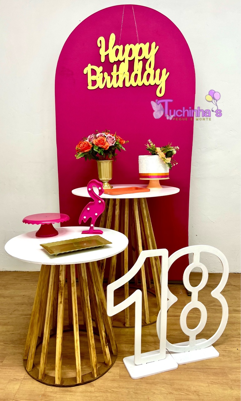 Kit Ripado Rosa Pink  - Tuchinhas Pegue e Monte