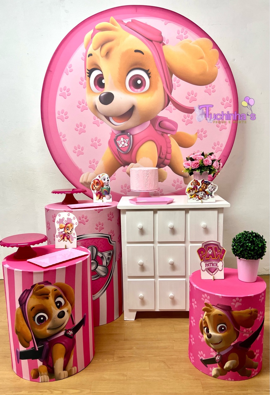 Kit Plus Sky Premium Patrulha Canina  - Tuchinhas Pegue e Monte