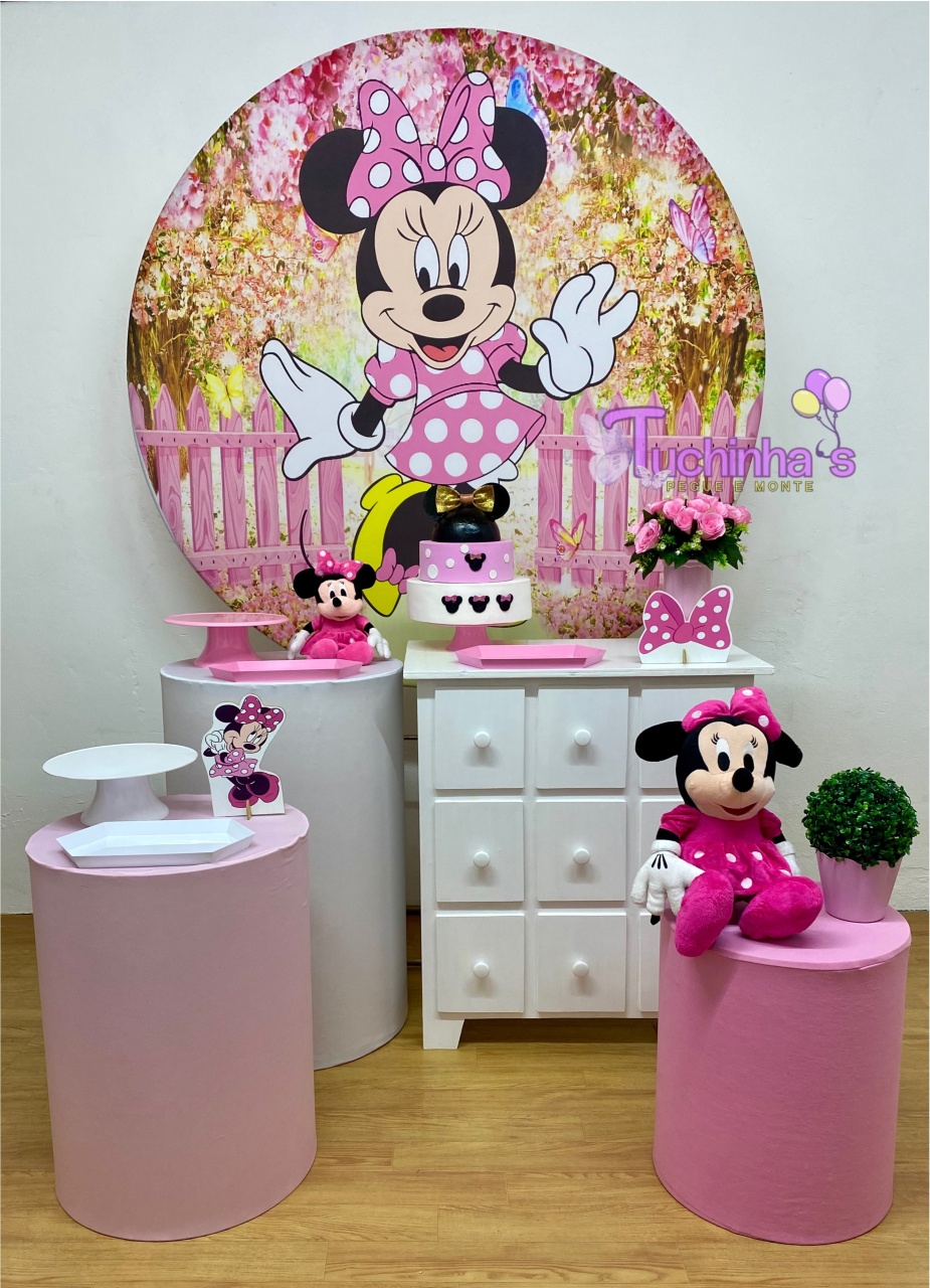 Kit Plus Minnie Rosaa - Tuchinhas Pegue e Monte