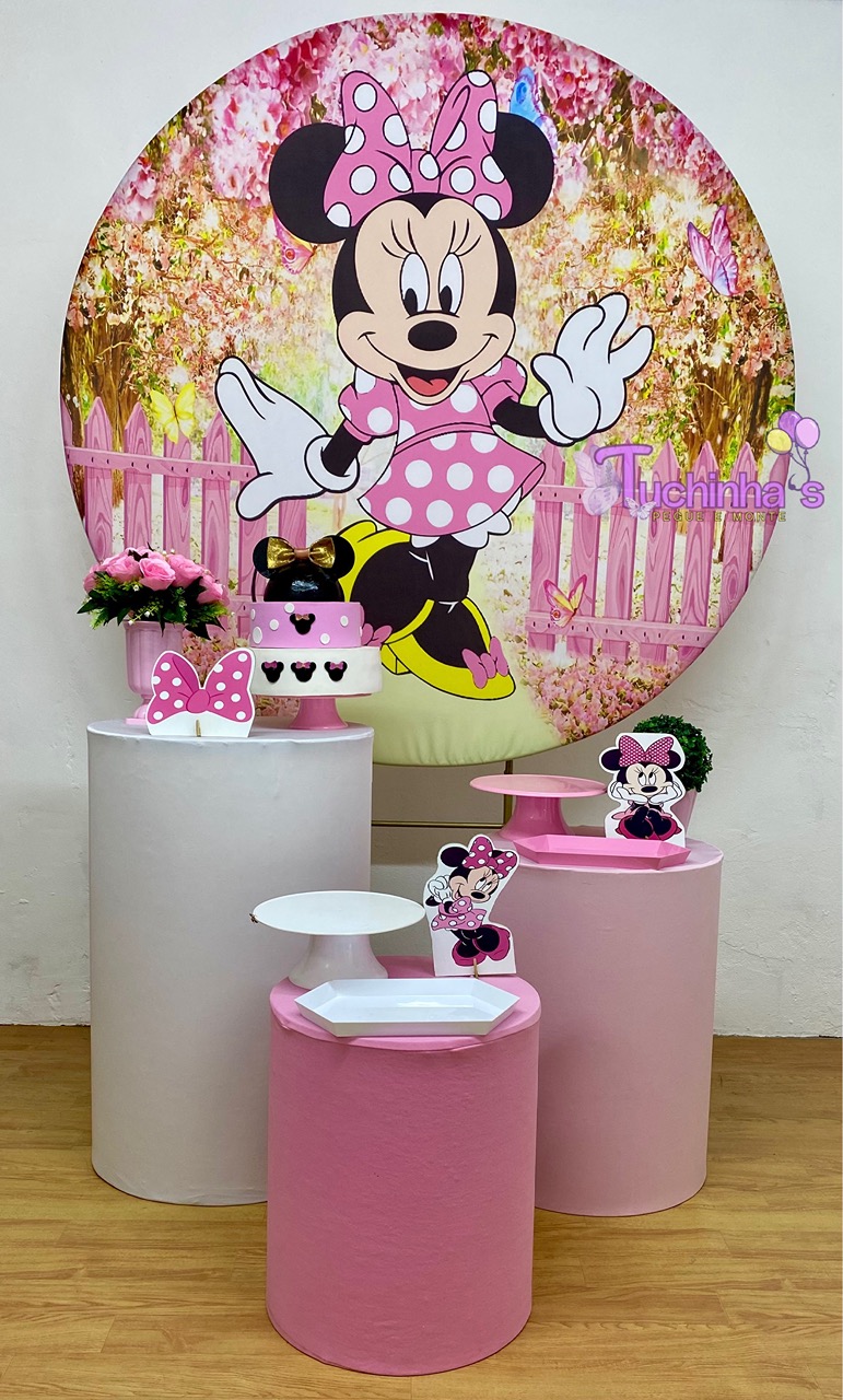 Kit Hiper Minnie Rosa  - Tuchinhas Pegue e Monte