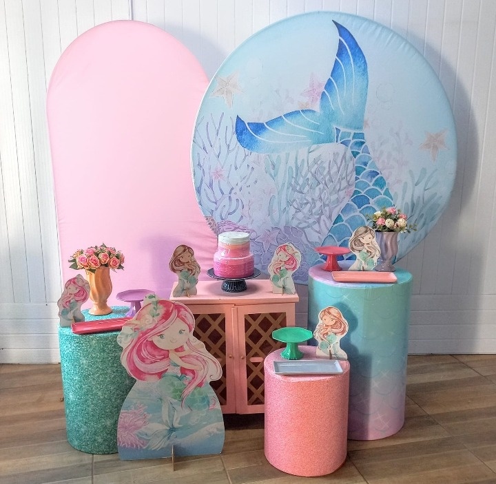 Kit Diamante Sereia Rosa - Mayara Lula Locações 