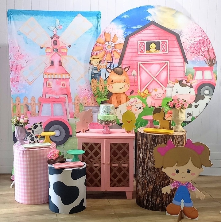 Kit Diamante Fazendinha Rosa - Mayara Lula Locações 