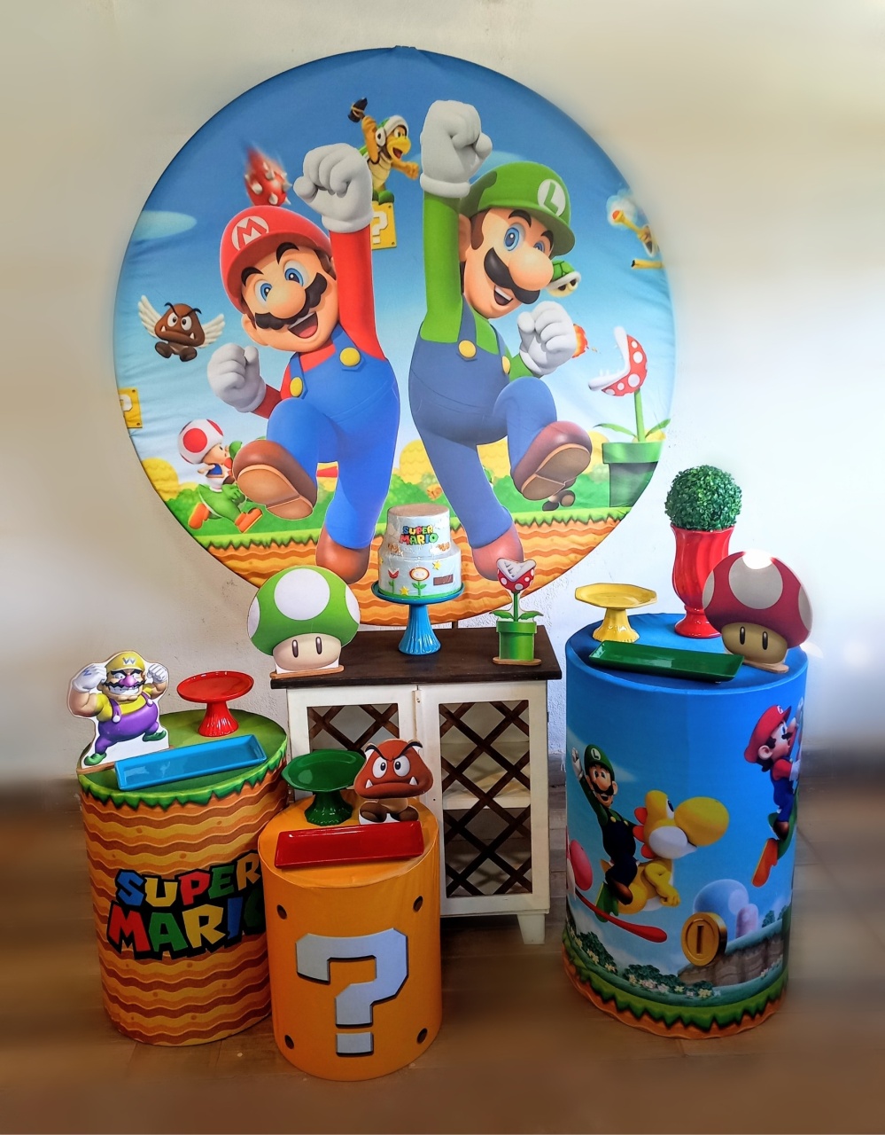 Kit Ouro Super Mario  - Mayara Lula Locações 