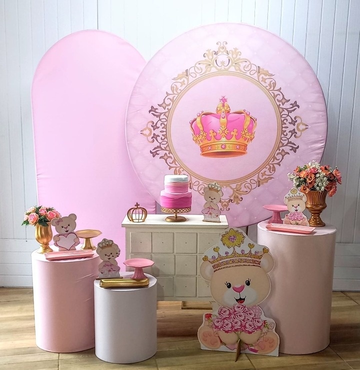 Kit Diamante Ursinha Princesa  - Mayara Lula Locações 