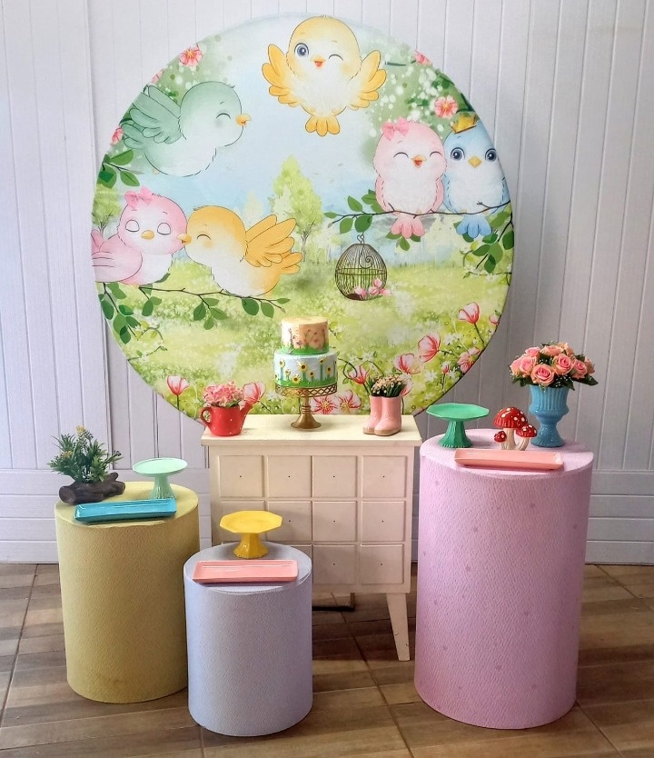 Kit Ouro Jardim de Passarinhos  - Mayara Lula Locações 