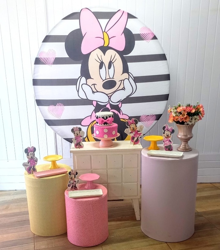 Kit Ouro Minie Rosa  - Mayara Lula Locações 