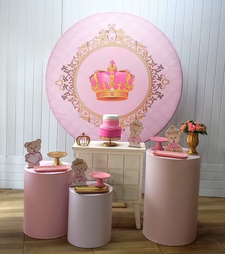 Kit Ouro Ursinha Princesa - Mayara Lula Locações 