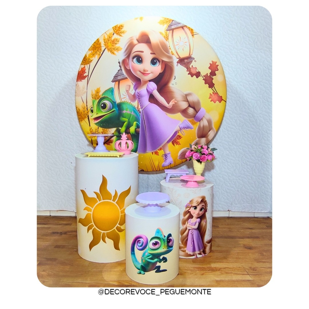 Kit Prático Rapunzel  - Decore Você Pegue & Monte