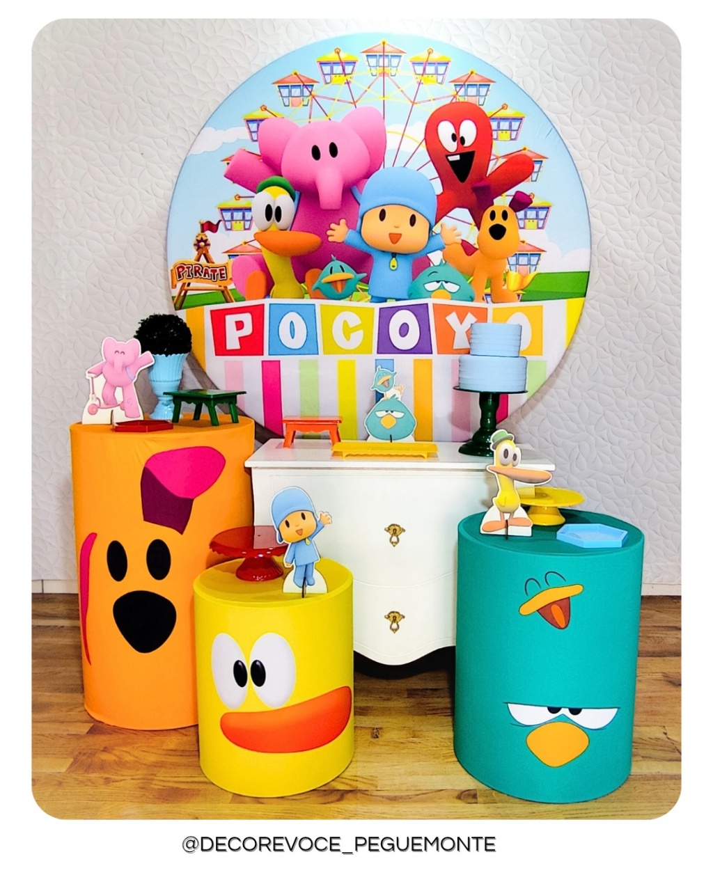 Kit Festejar Pocoyo  - Decore Você Pegue & Monte