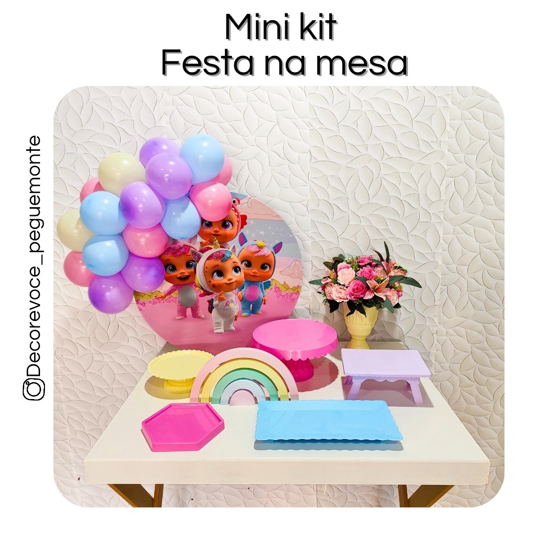 Kit Mesa Babies Bebes Llorones - Decore Você Pegue & Monte