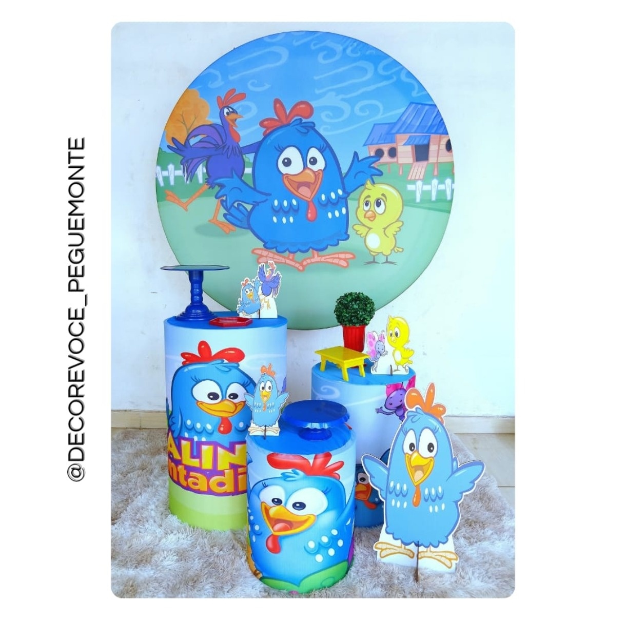 Kit Prático Galinha Pintadinha - Decore Você Pegue & Monte