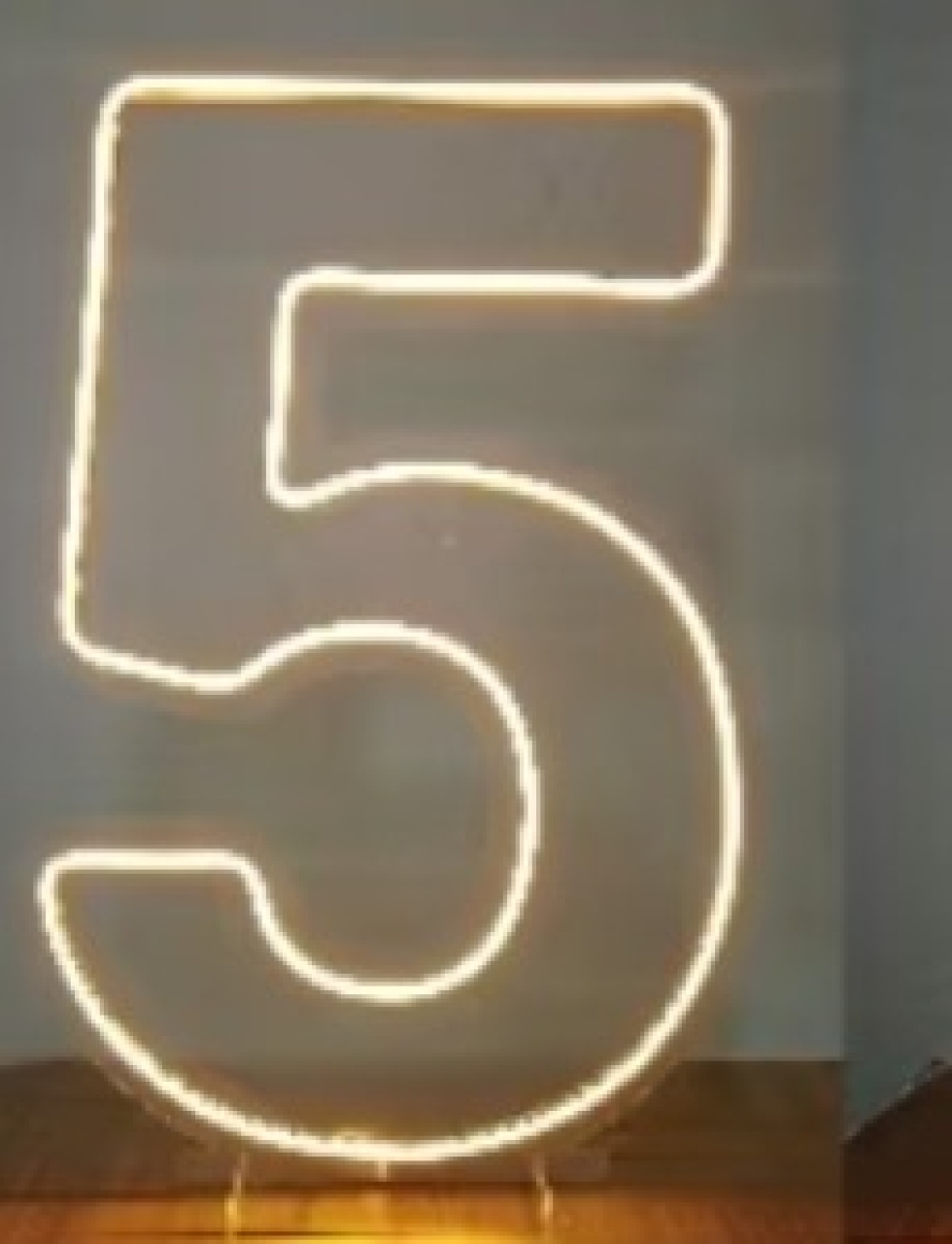 5 Número Led   - Decore Você Pegue & Monte