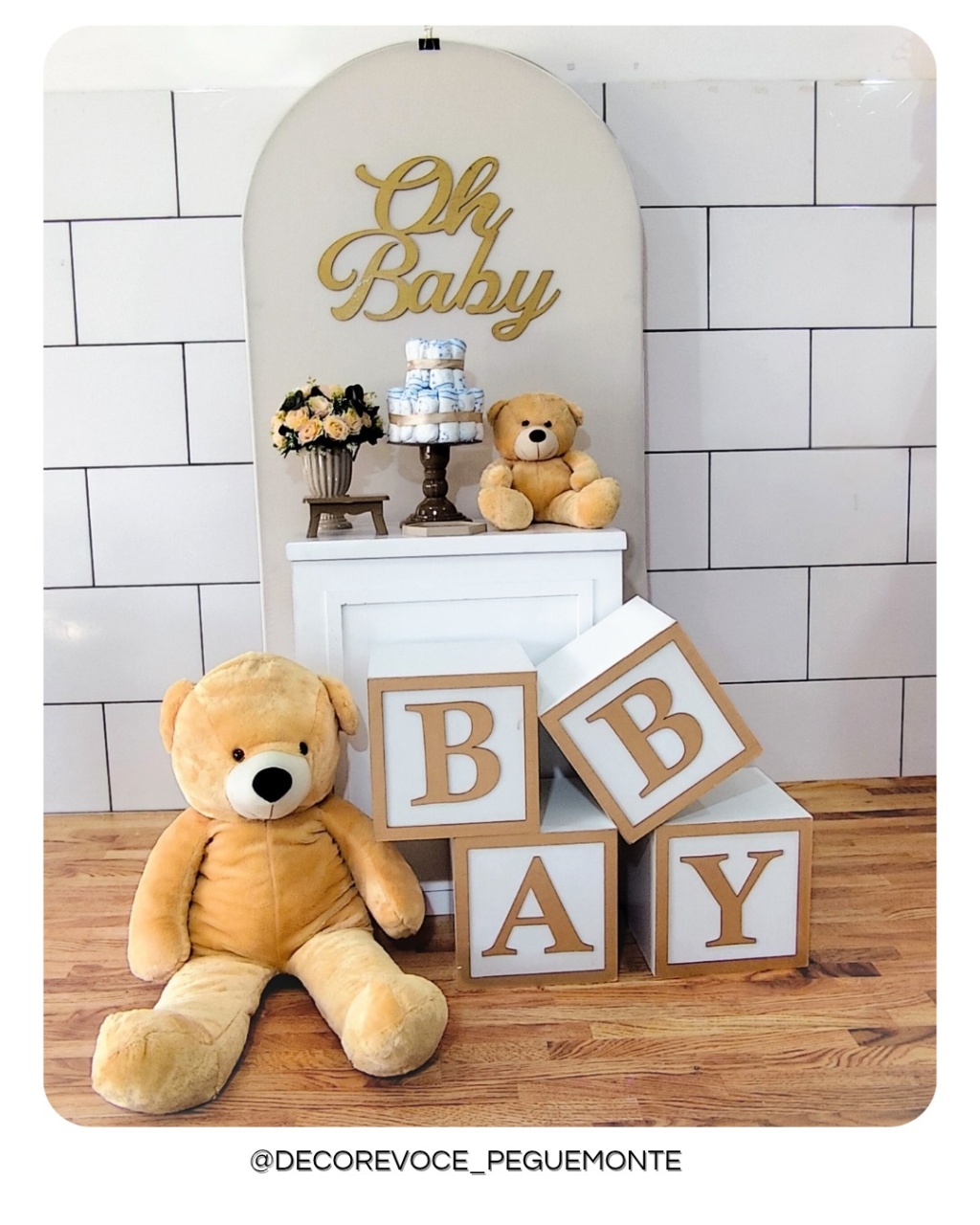 Composição Oh Baby Branco Off 1 - Decore Você Pegue & Monte