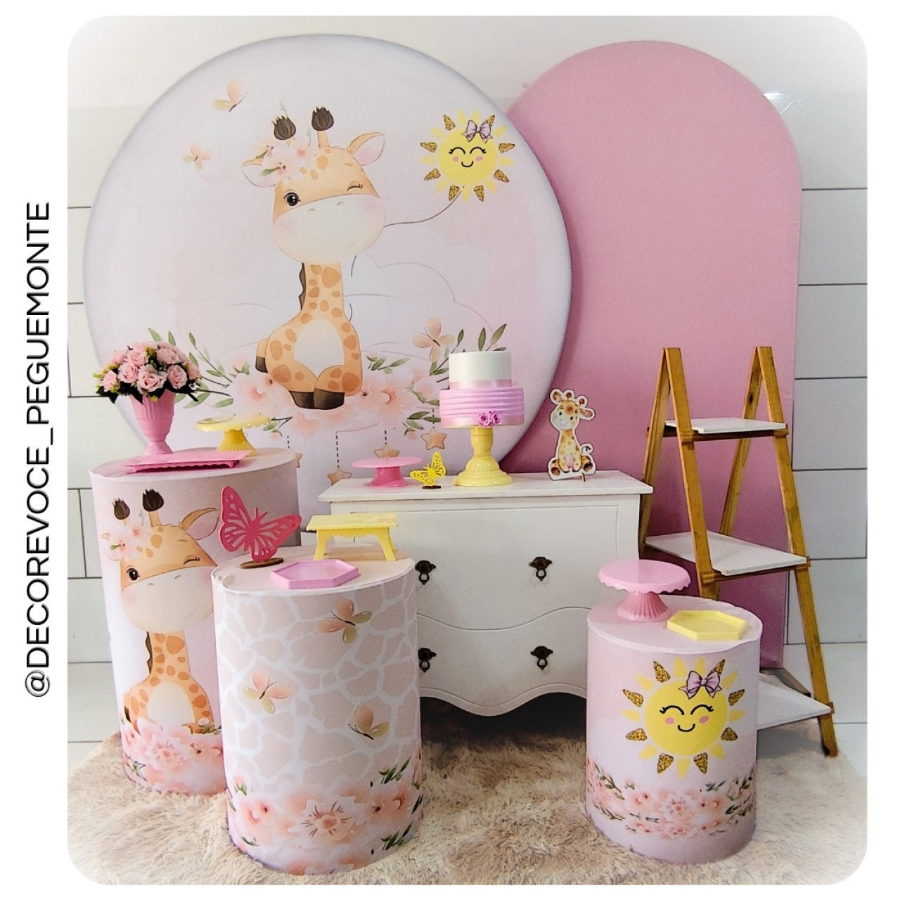 Kit Premium Girafinha  - Decore Você Pegue & Monte