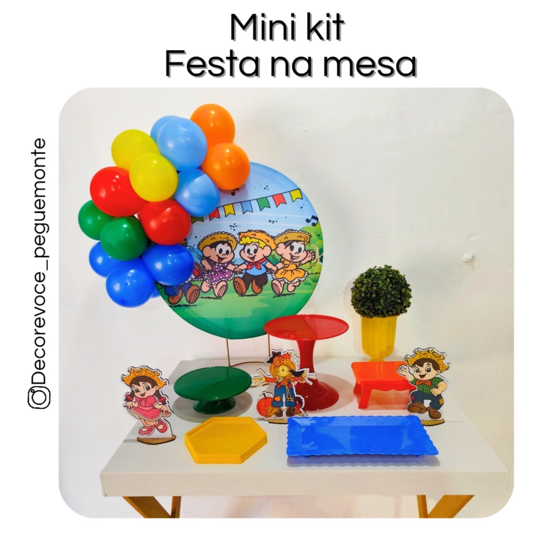 Kit Mesa Arraiá 5 - Decore Você Pegue & Monte