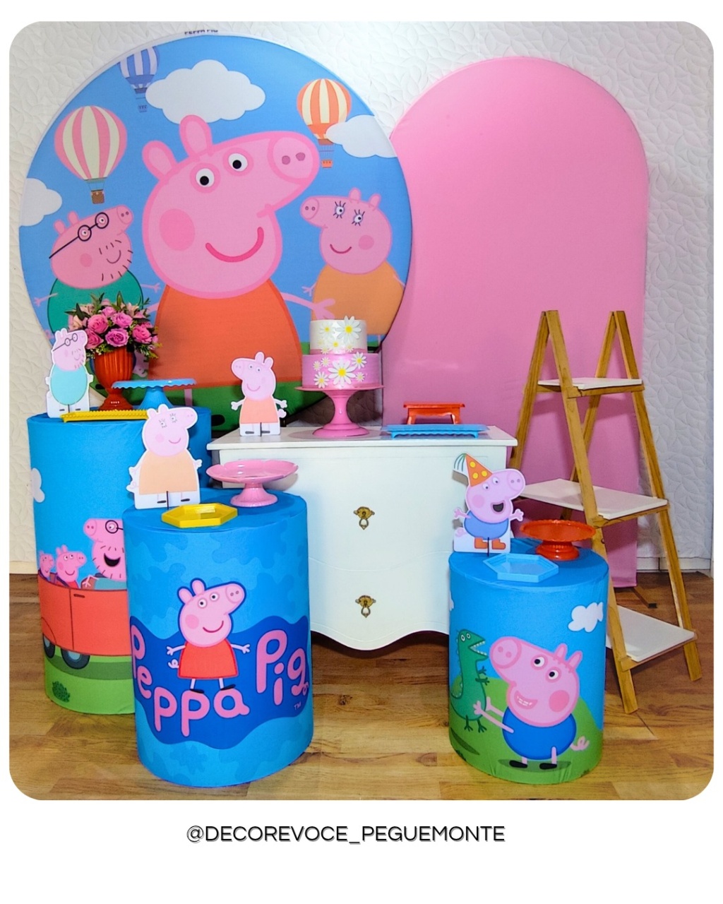 Kit Premium Peppa Pig - Decore Você Pegue & Monte