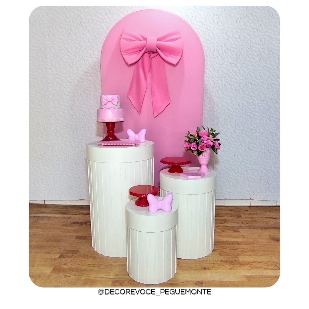 Kit Laço Rosa - Decore Você Pegue & Monte