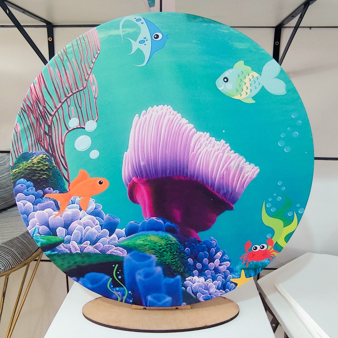 Kit Mesa Fundo Do Mar  - Decore Você Pegue & Monte