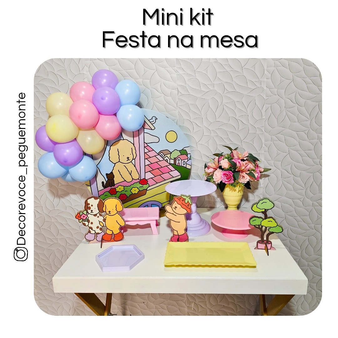 Kit Mesa Bobbie Goods - Decore Você Pegue & Monte