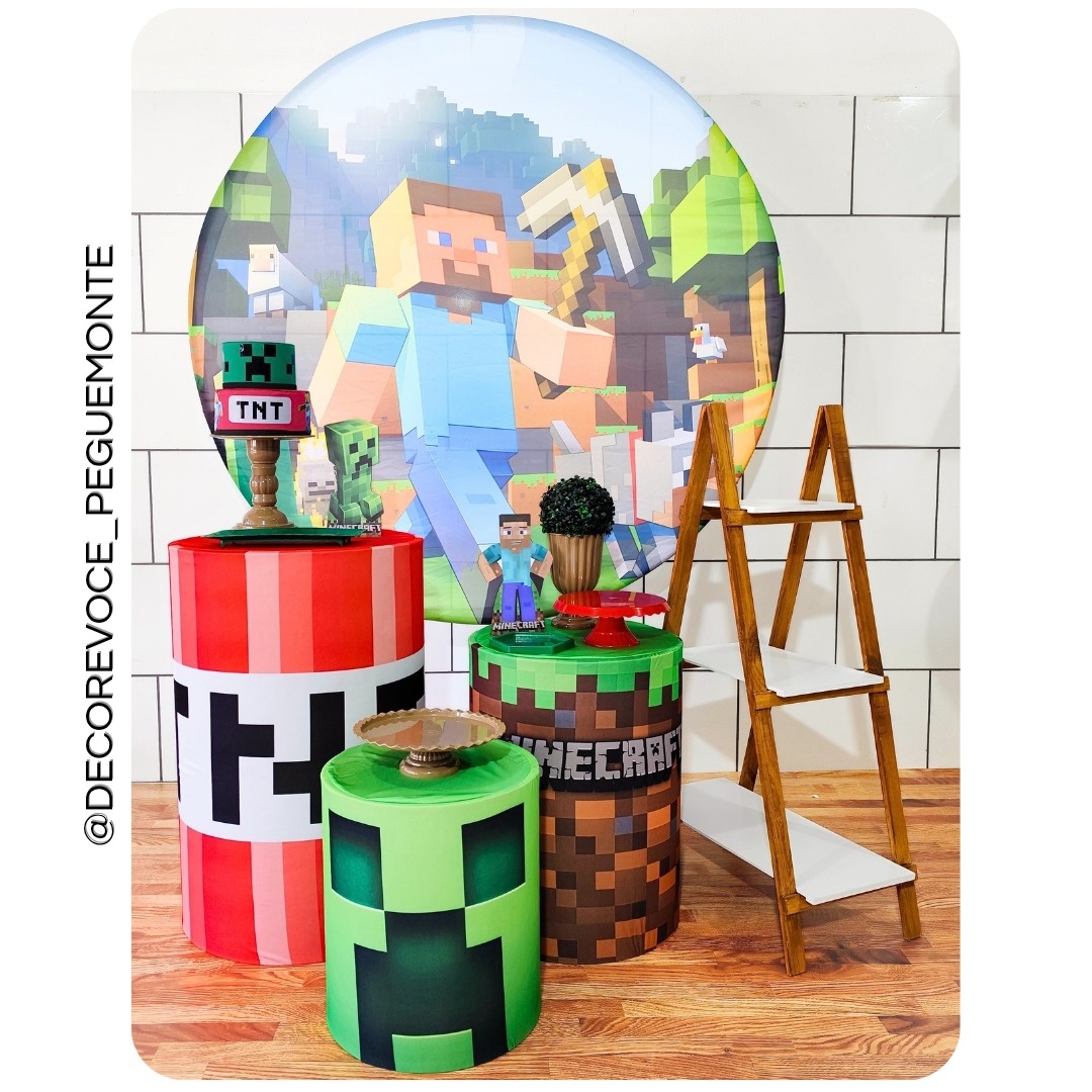Kit Completo Minecraft  - Decore Você Pegue & Monte