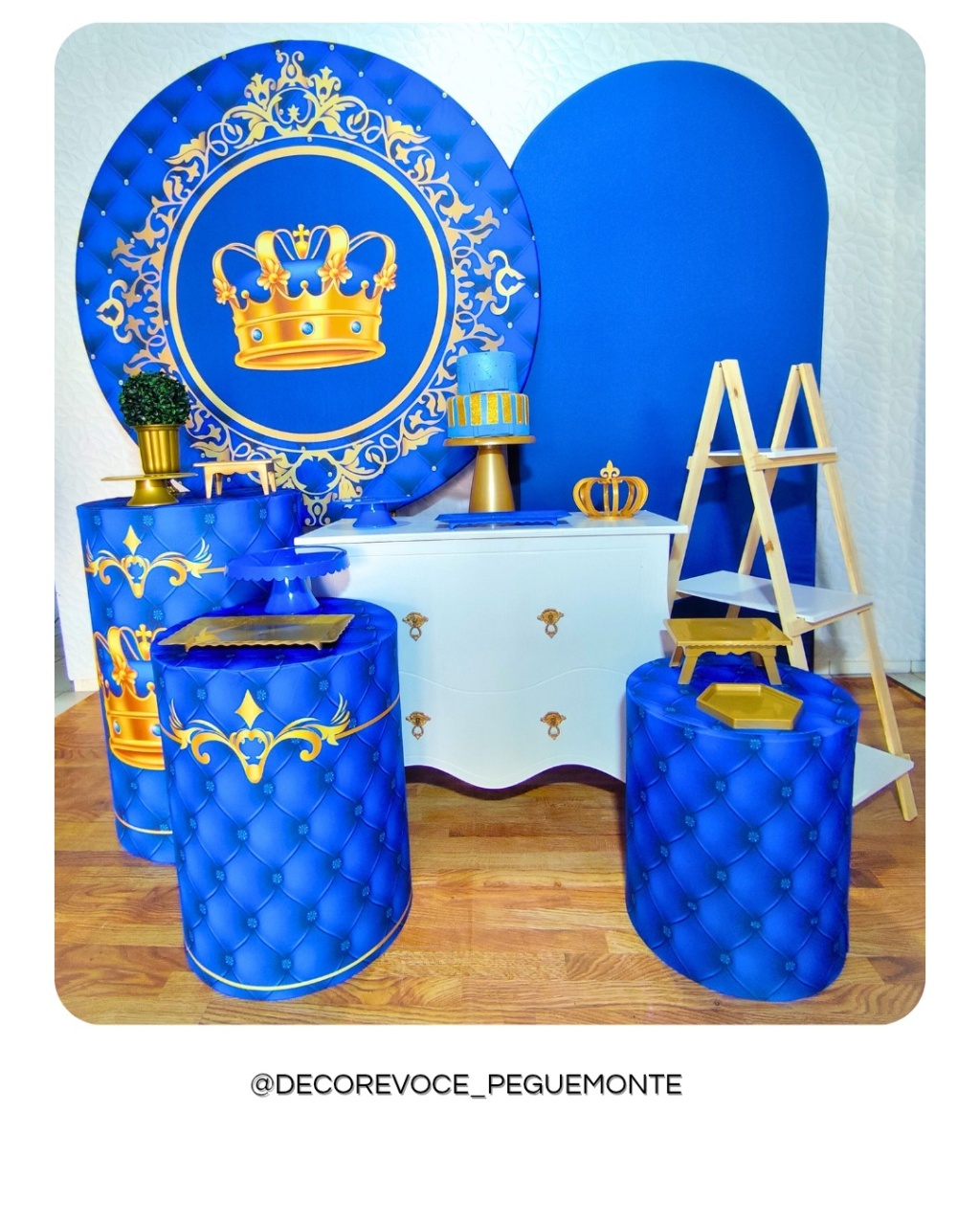 Kit Premium Realeza Menino  - Decore Você Pegue & Monte