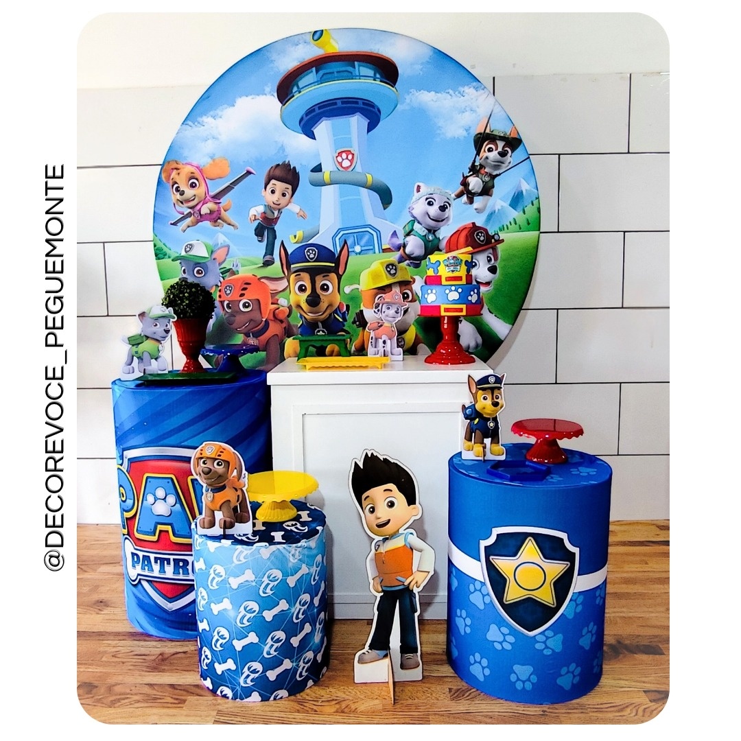 Kit Festejar Patrulha Canina 1 - Decore Você Pegue & Monte