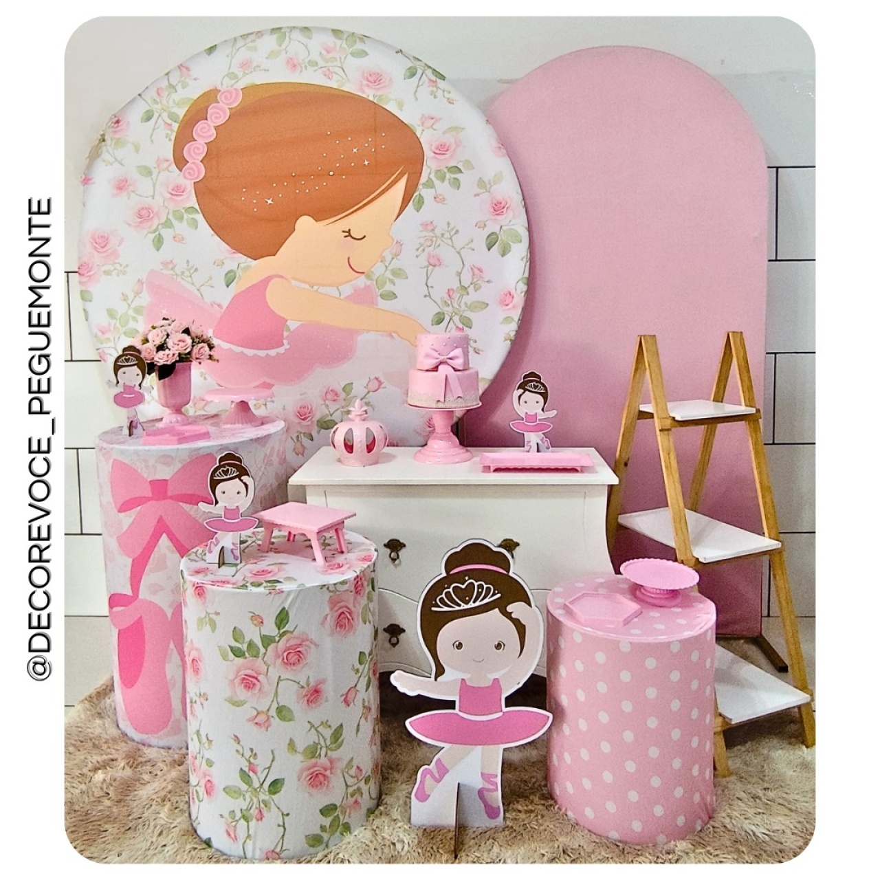 Kit Premium Bailarina - Decore Você Pegue & Monte