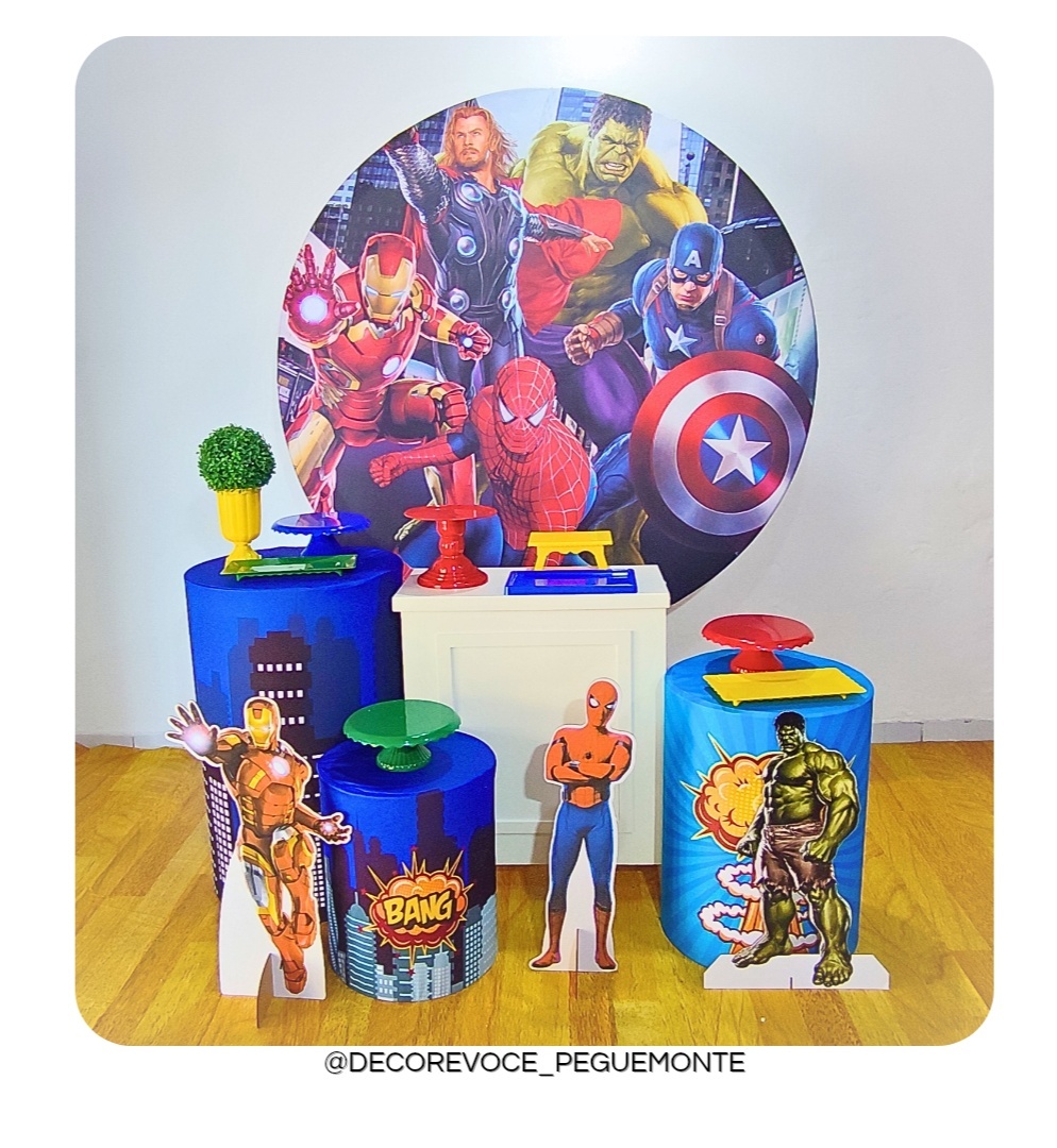 Kit Festejar Os Vingadores - Decore Você Pegue & Monte